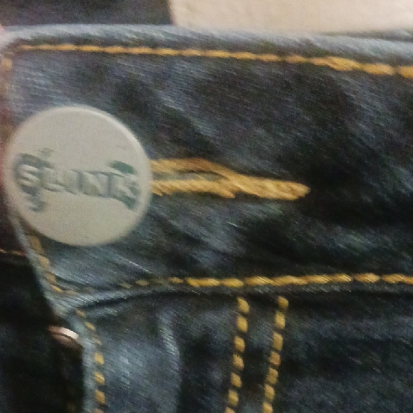 Dark Blue Skinny Denim Jeans for Women - Picture 9 of 15